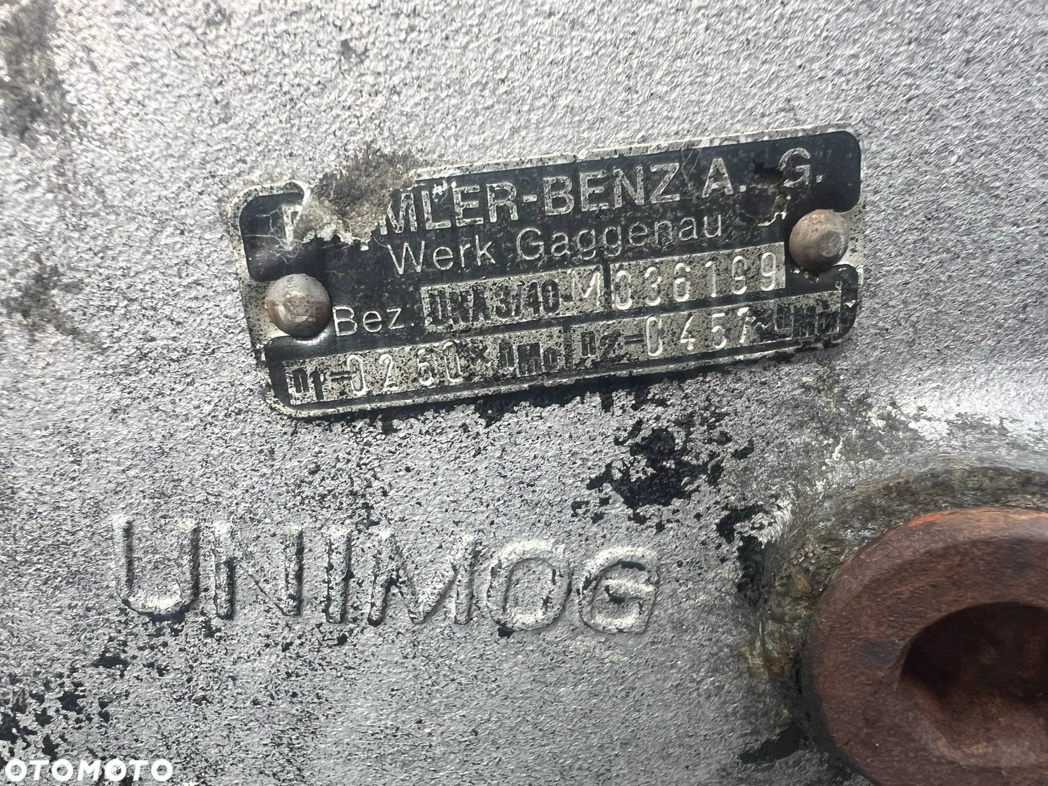 Mercedes UNIMOG 1996r. OM366A BEZ REDUKTORA !! BRAK TABLICZKI !! - 2