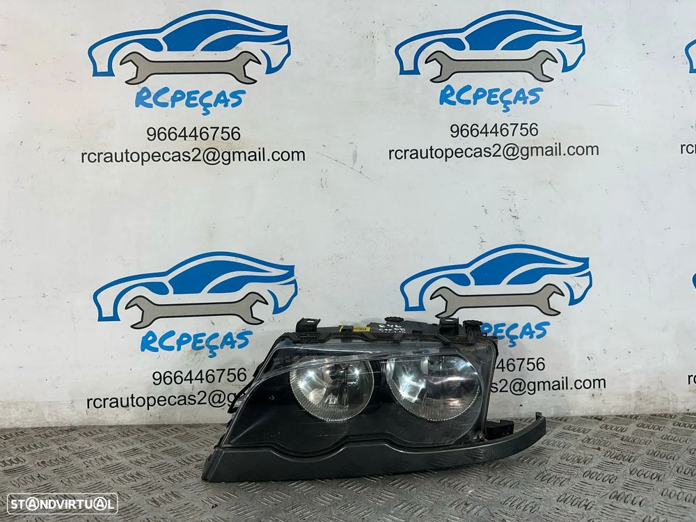 .Conjunto Oticas Farois Frontal Frente Esquerda Direita Halogenio Original BMW Serie 3 E46 Coupe Cabrio 7 165 906 7 165 905 1997 - 2006 - 10