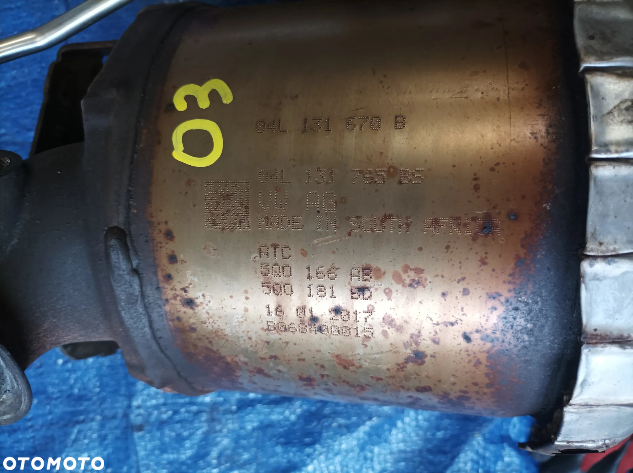Skoda Octavia III katalizator DPF 1,6 TDI 04L131670B - 3