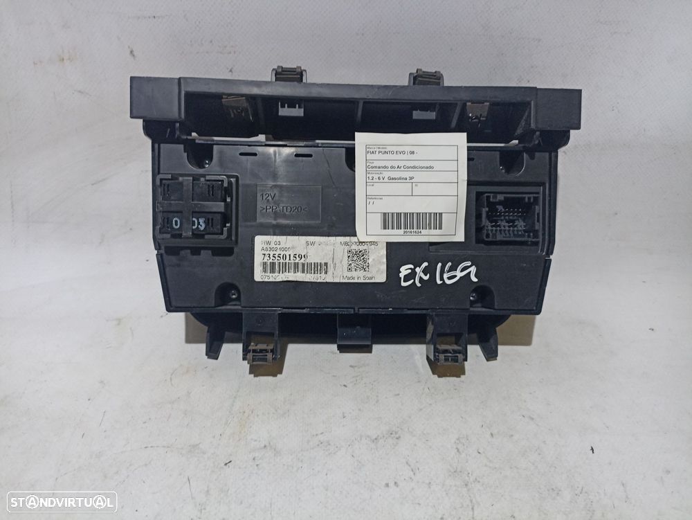 Botão / interruptor do AC FIAT Punto Evo (199_) - 2