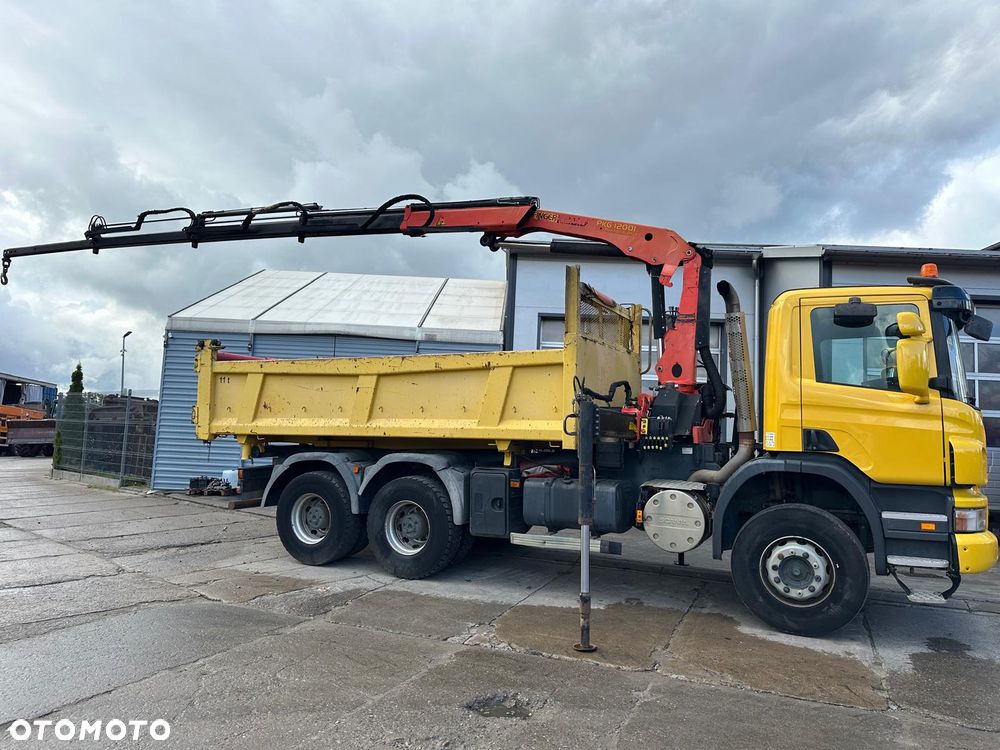 Scania P340  Wywrotka  + żuraw - 17