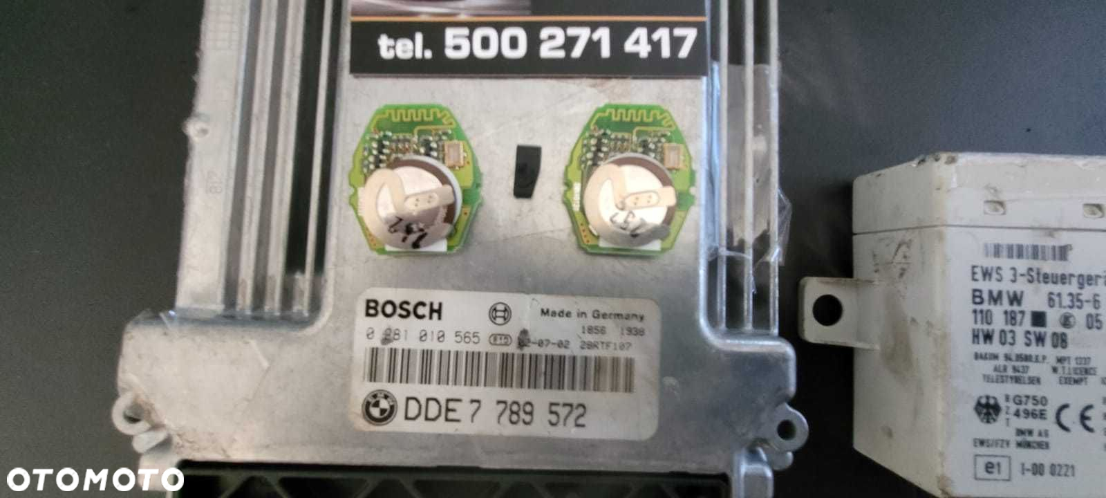 Sterownik komputer zestaw silnika DDE BMW E46 2.0 lift 150 km 3x klucz - 2