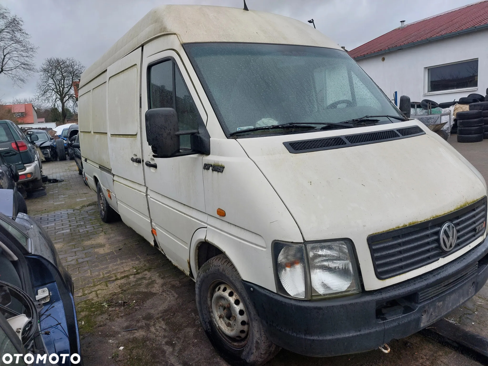 VW LT 35 2,8 d 2003 r na części hak lampa drzwi szyby skrzynia zderzak belka oś most - 2