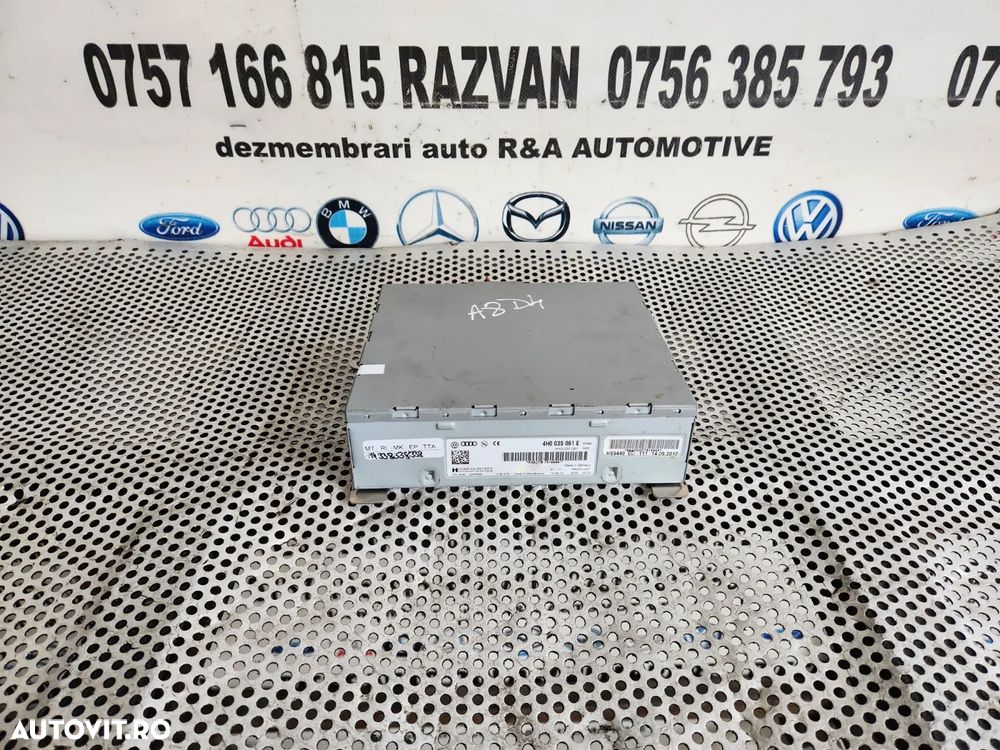Modul Radio Box Unitate Amplificator MMI 3G+ Audi A6 4G C7 A7 A8 4H D4 An 2010-2011-2012-2013-2014-2015-2016-2017 Cod 4H0035061E Dezmembrez Audi A8 3.0 Tdi Motor CLA Cutie NNY An 2010-2011-2012-2013-2014-2015-2016-2017 - Dezmembrari Arad - 1