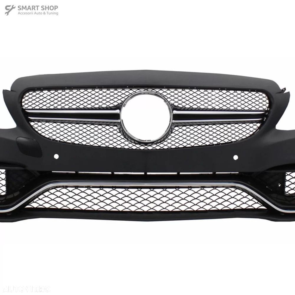 Bara Fata cu Grile si Difuzor Spate cu Ornamente Cromate Mercedes C-Cl - 5