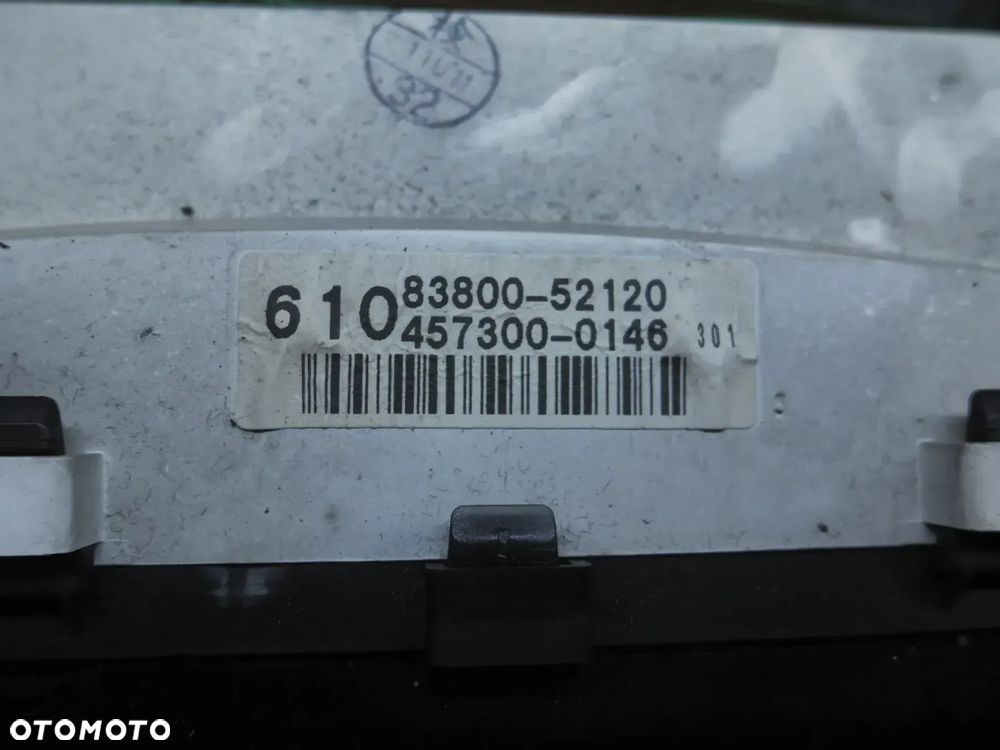 TOYOTA YARIS I 1.0 VVT-I LICZNIK ZEGAR 83800-52120 - 2