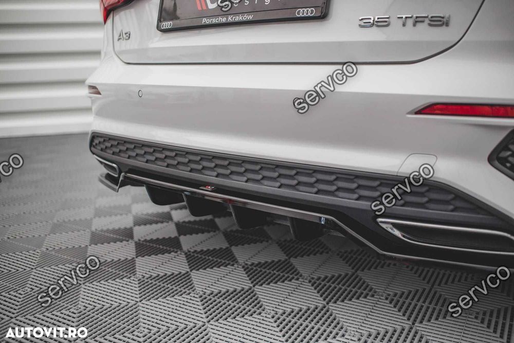 Prelungire bara spate Audi A3 SLine Sportback 8Y 2020- v6 - Maxton