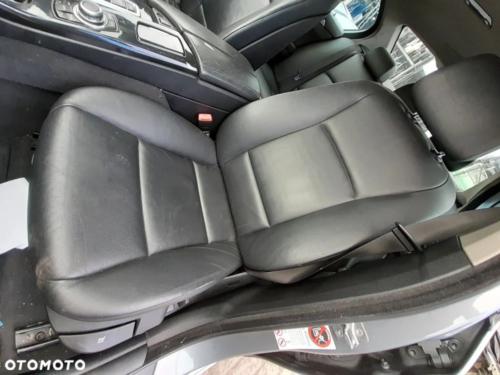 BMW F10 FOTELE KANAPA KOMPLET ELEKTRYCZNE SKÓRA CZARNE - 2
