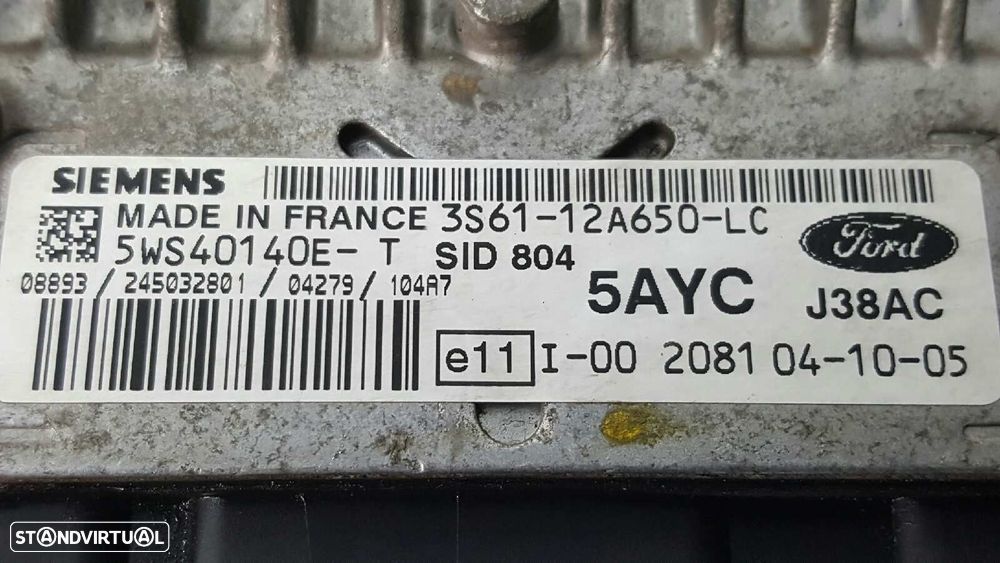 CENTRALINA DO MOTOR UCE FORD FIESTA (CBK) 1.4 TDCI CAT - 4