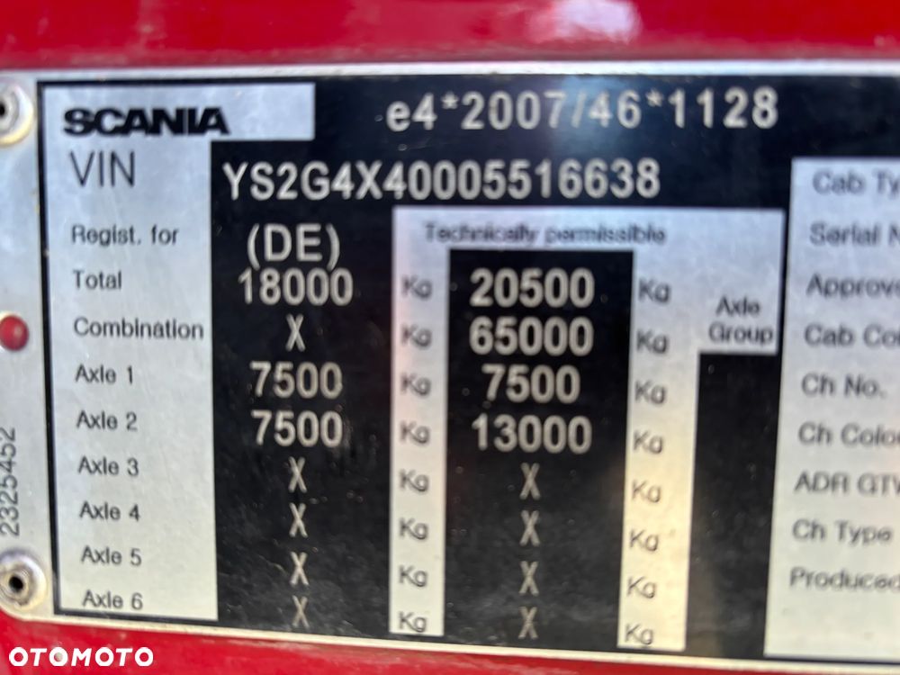 Scania G450 XT 4x4 stały napęd , skrzynia redukcyjna , biegi terenowe , hydraulika do wywrotu, z Niemiec ,opticrusie ze sprzęgłem - 18