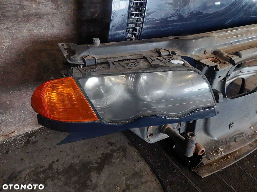 KOMPLETNY PRZÓD MASKA ZDERZAK LAMPY BMW E46 263/5 DUNKELBLAU - 7