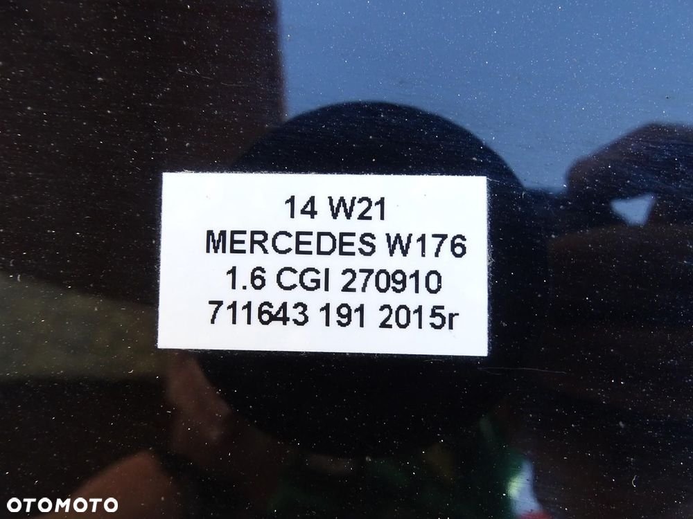 KLAPA TYŁ TYLNA BAGAŻNIKA + SZYBA LAKIER 191 MERCEDES A-KLASA W176 12-18r - 16