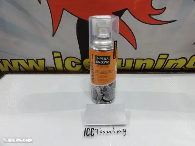 Tinta em spray de alta temperatura Foliatec para bombas / pinças de travão, kit 2 componentes em vermelho brilhante, azul brilhante, branco brilhante, preto brilhante, amarelo brilhante, cinza prata brilhante, gun metal brilhante, verde brilhante preto mate - 4