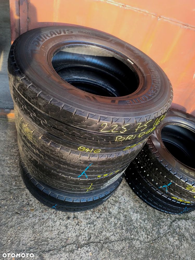 225/75R16C 118/116R Opony Letnie Lato CONTINENTAL VancoCamper 8mm BRIDGESTONE DURAVIS R660 8,5-5mm Legnica ALU-RAD 225/75 - 10