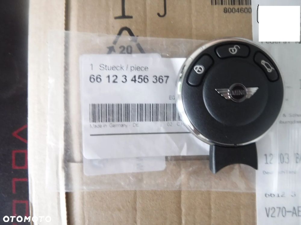 mini cooper kluczyk pilot nowy oryginał 3456367 - 1