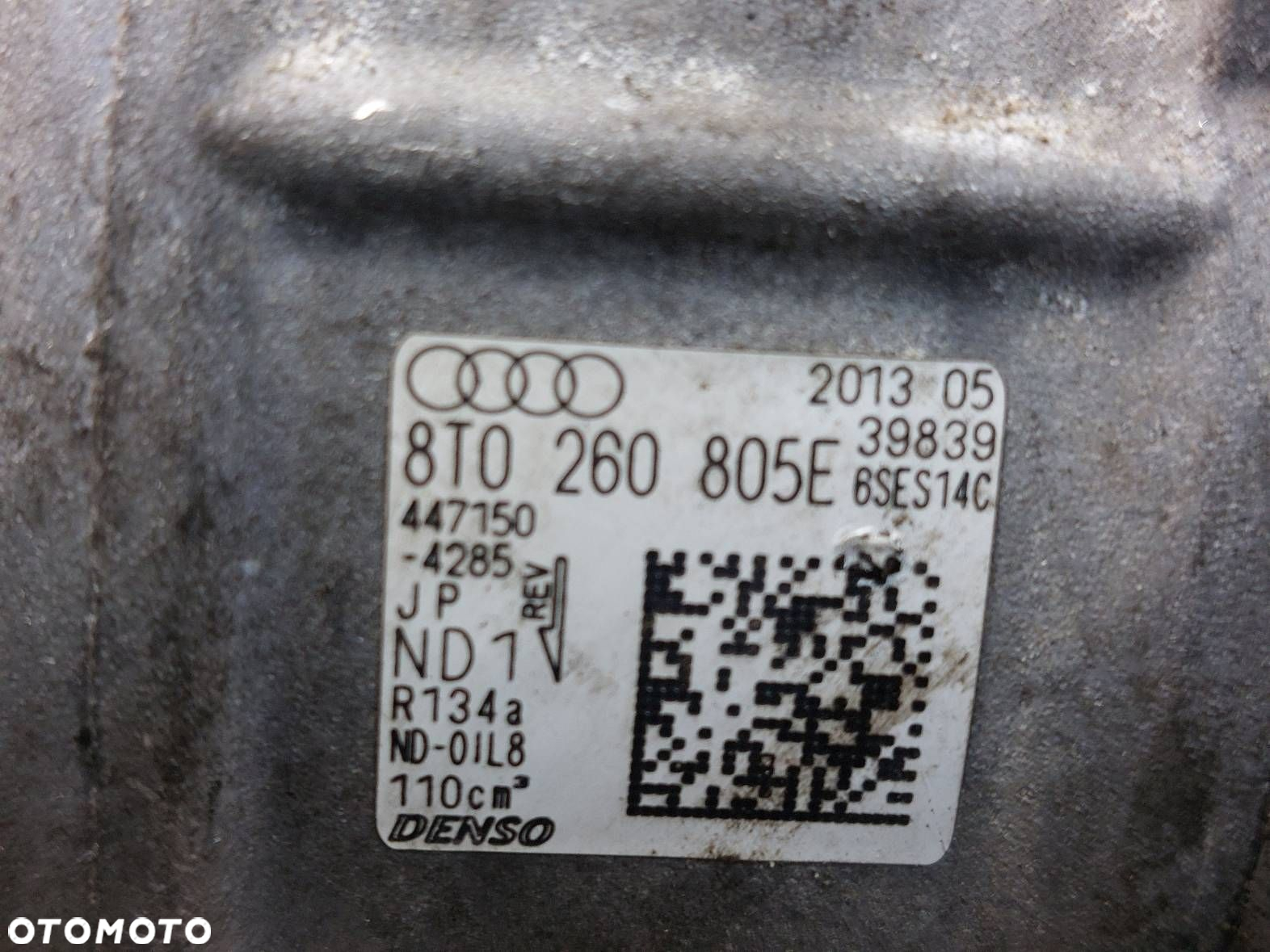 SPRĘŻARKA KLIMATYZACJI USZKODZONA AUDI A5 8T 1.8 TFSI 8T0260805E - 2