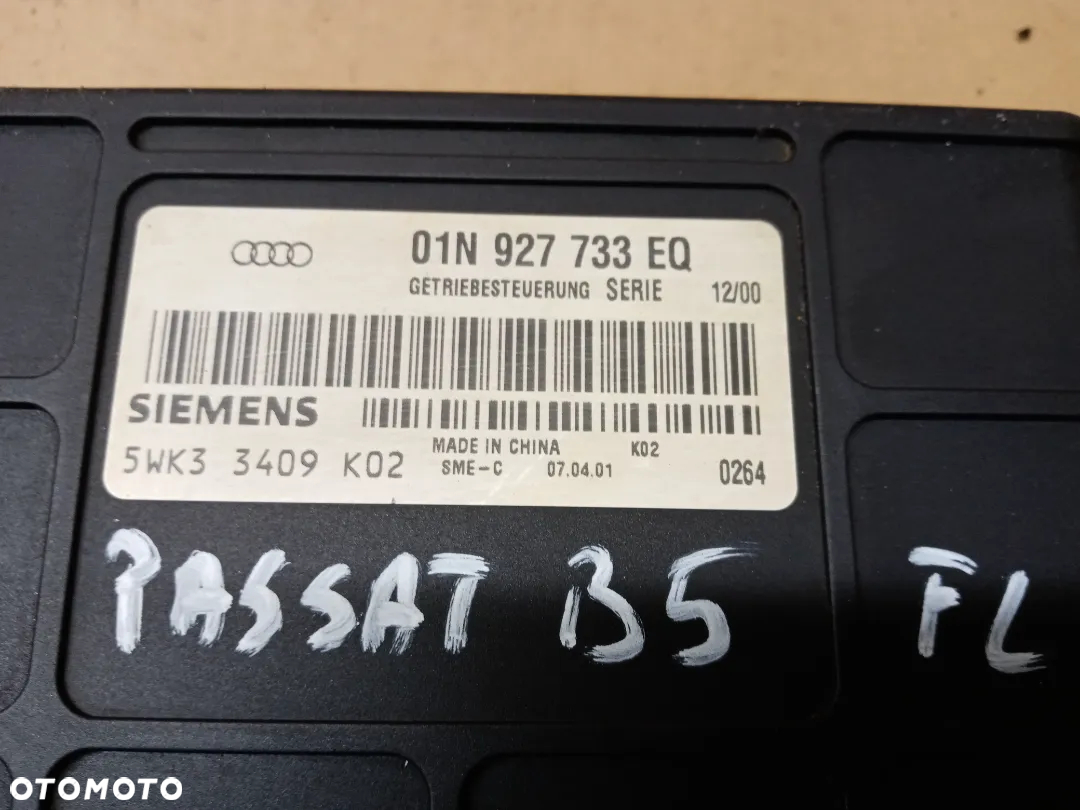 Moduł sterownik skrzyni biegów automat VW Passat B5 2.0 16V 01N927733EQ - 4