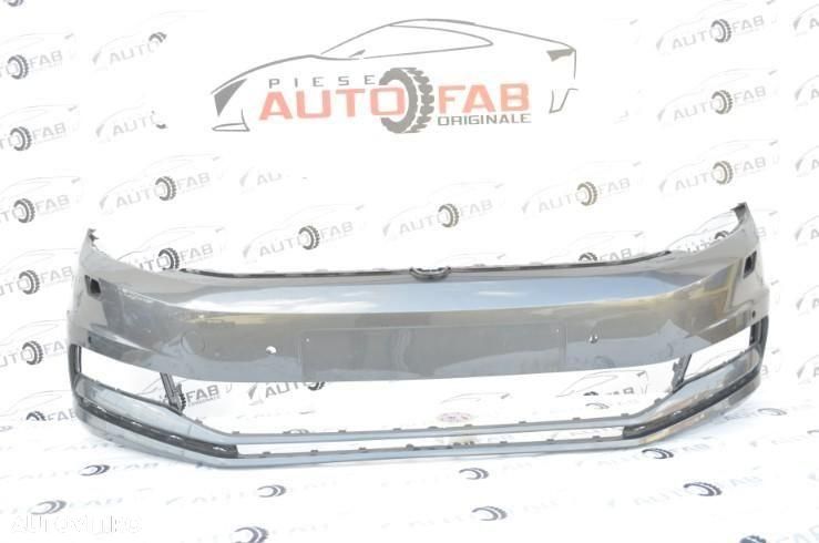 Bara fata Volkswagen Touran an 2016-2018 cu gauri pentru Parktronic şi spalatoare faruri - 1