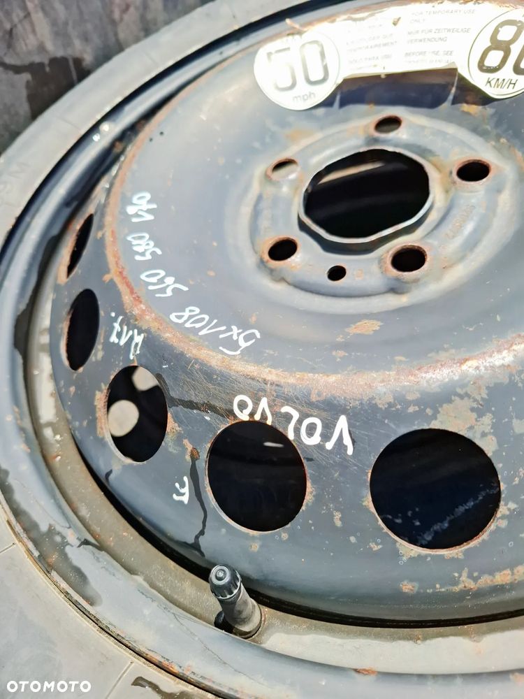 Koło Koła Dojazdowe Zjazdowe Zapasowe 125/80/17 R17 5X108 Volvo 9209872 - 9