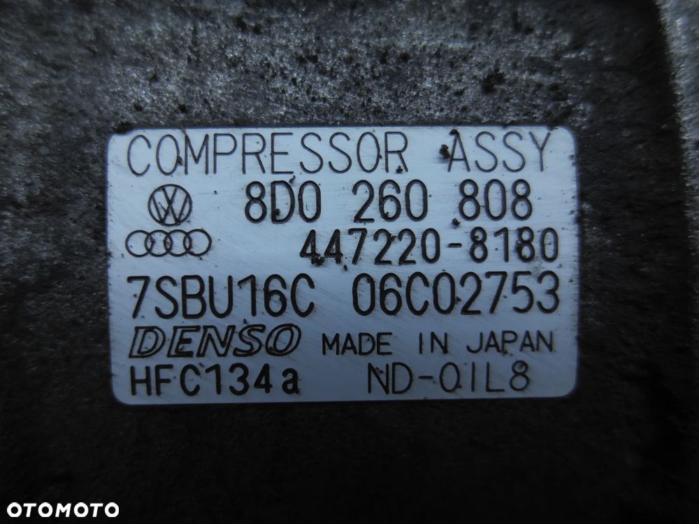 SPRĘŻARKA KLIMATYZACJI VW PASSAT B5 1.9 TDI 8D0260808 POSIADAM 5 SZT - 2