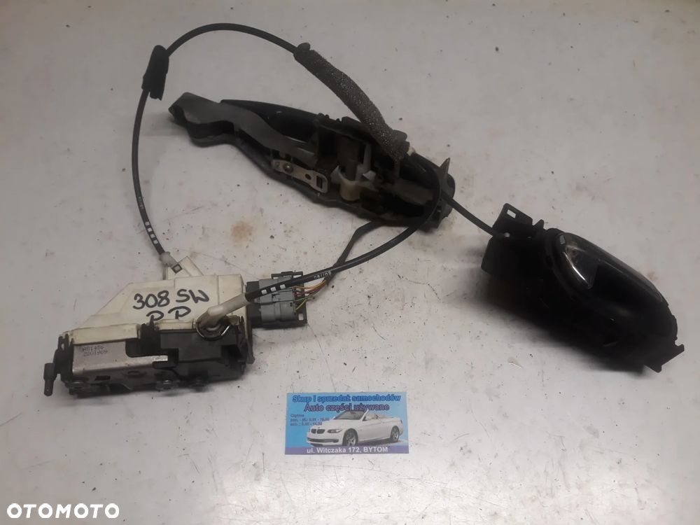 ZAMEK DRZWI PRAWY PRZÓD PEUGEOT 308 T7 SW KOMBI 2009r  6 PIN 567147 - 1