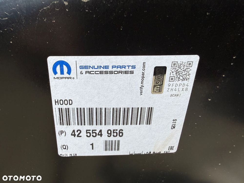OPEL MOKKA X LIFT 16- MASKA PRZÓD PRZEDNIA 42554956 ORYGINAŁ GM - 11