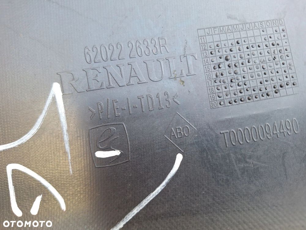 DACIA DOKKER STEPWAY LODGY STEPWAY 12-21 ZDERZAK PRZÓD PRZEDNI ORYG. 620222633R - 11