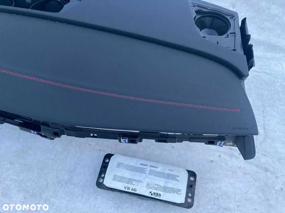 AUDI A3 8Y DESKA KONSOLA KOKPIT PULPIT PÓŁKA PARAPET SZYTA SKÓRA AIRBAG FOTELA W FOTEL PODUSZKI POWIETRZNE KIEROWCY PASAŻERA PASY PAS KURTYNA MIX DESKA ORYGINAŁ NOWA !!! - 9