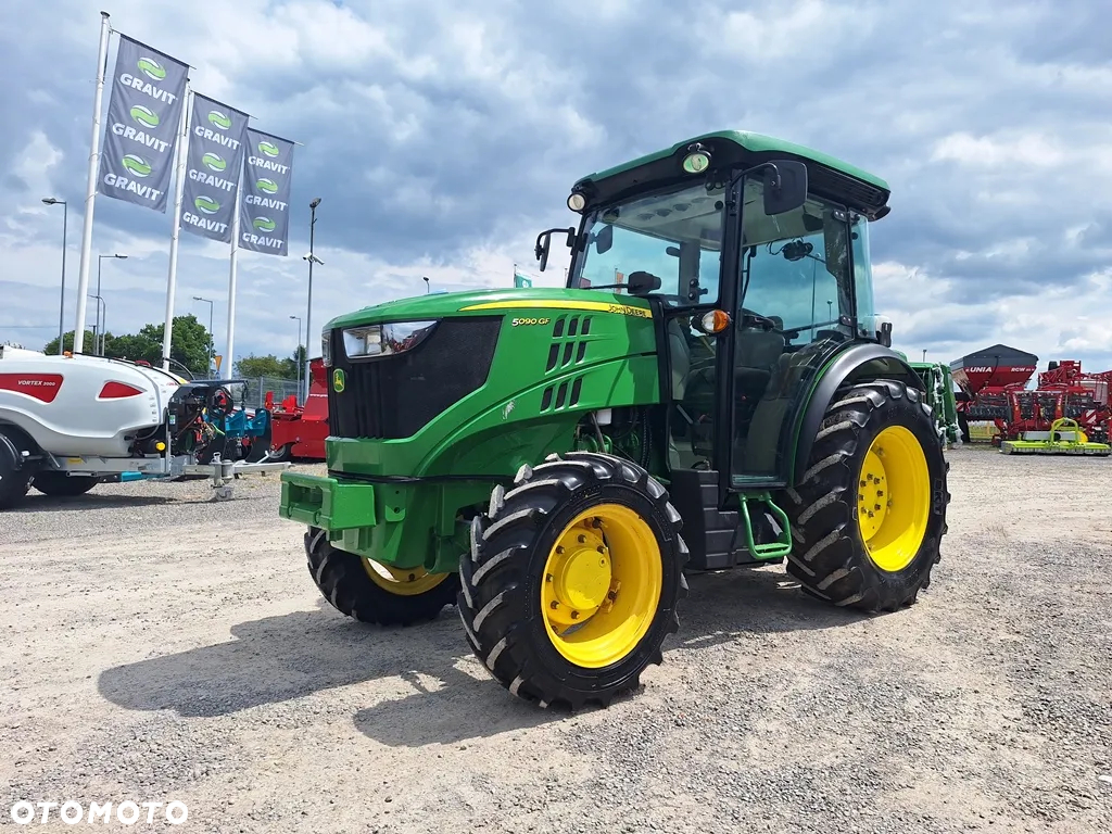 John Deere JD 5090 GF, ciągnik sadowniczy, ogrodniczy, 90 KM 4-cyl, I-szy właściciel - 3
