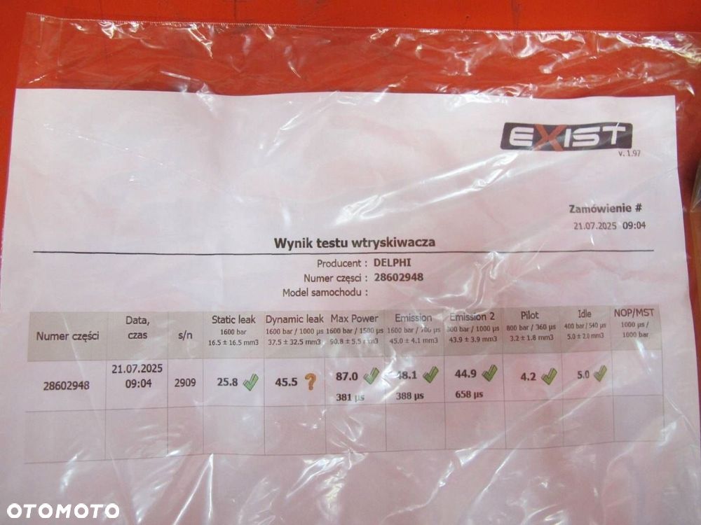 WTRYSKIWACZE DELPHI 2.0 BlueHDi 28602948 AHM DW10FUE 9674984080 4-SZTUKI - 3