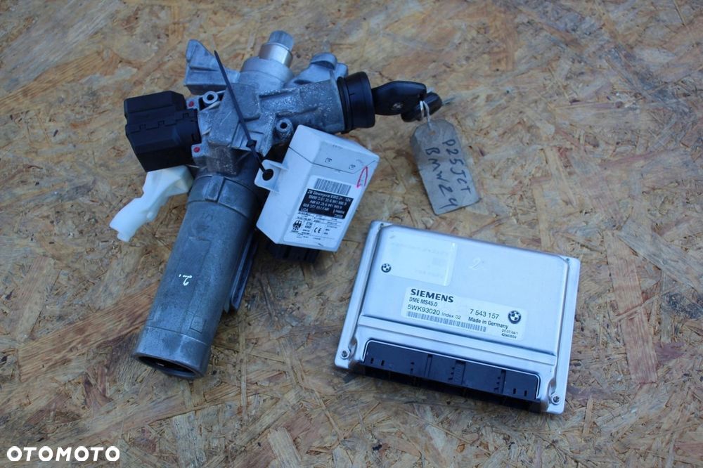 Komputer sterownik silnika zestaw startowy BMW M54 MS45 7543157 x3 z4 e60 - 1