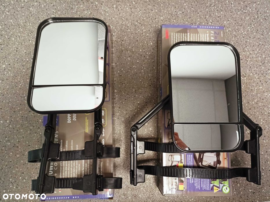 Przyczepa kemping. Nakładka do holowania/Dodatkowe Lusterko kpl.2szt.> - 2