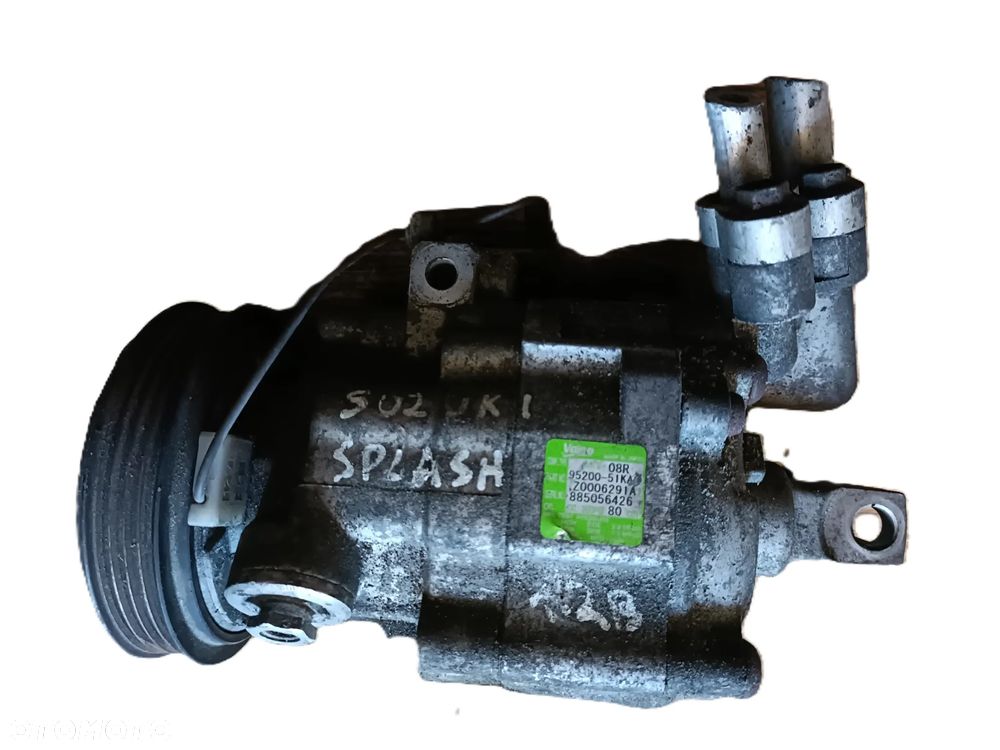 SUZUKI SPLASH 08-12 1,2 B sprężarka kompresor klimatyzacji VALEO 95200-51KA0 * - 2
