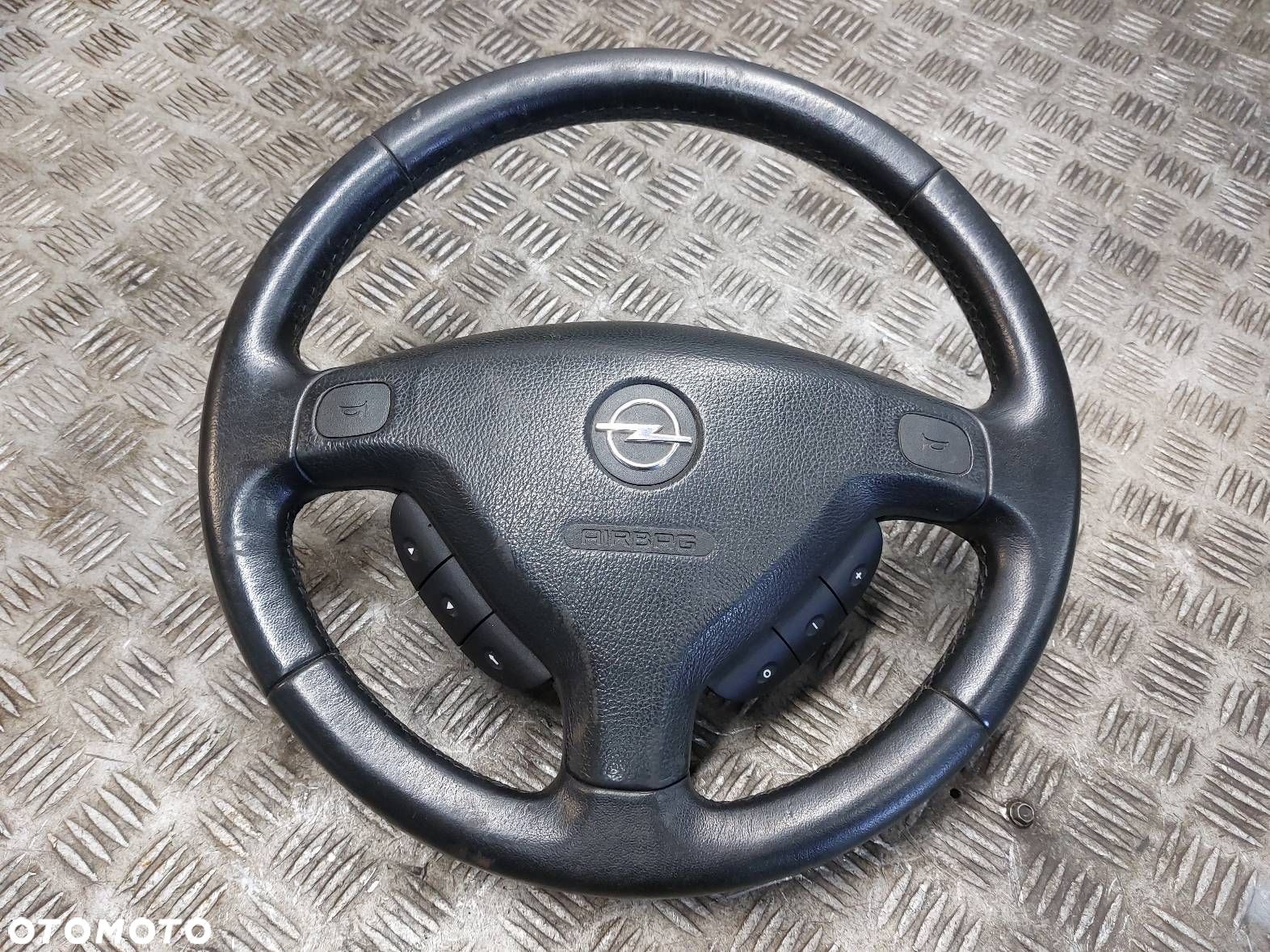 KIEROWNICA MULTIFUNKCJA + PODUSZKA OPEL ASTRA G 13127925 90437285 - 1
