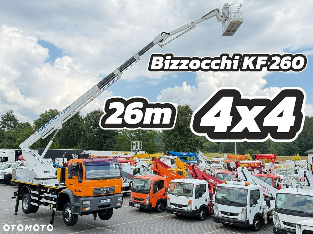 MAN LE 14.220B 4x4 Zwyżka Bizzocchi KF 260 Podnośnik Koszowy - 2