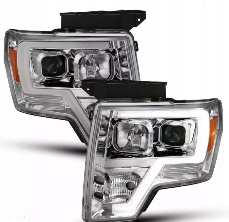 Reflektory Lampy kpl Soczewka Clear Chrom Europa Ford F150 XII mk 12 08- - 4