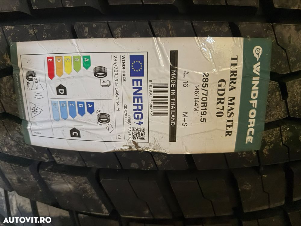 WINDFORCE 285/70R19.5 146/144M TERRA MASTER GDR70 (TRAC REG) THGDR7008 [D/C/73DB/A] TL MADE IN THAILAND - 1