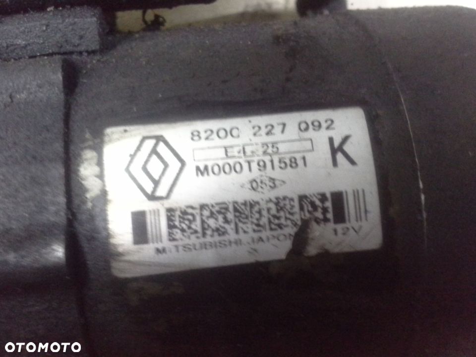 Renault Clio Kangoo 1.5 DCi rozrusznik M000T91581  8200227092 - 2