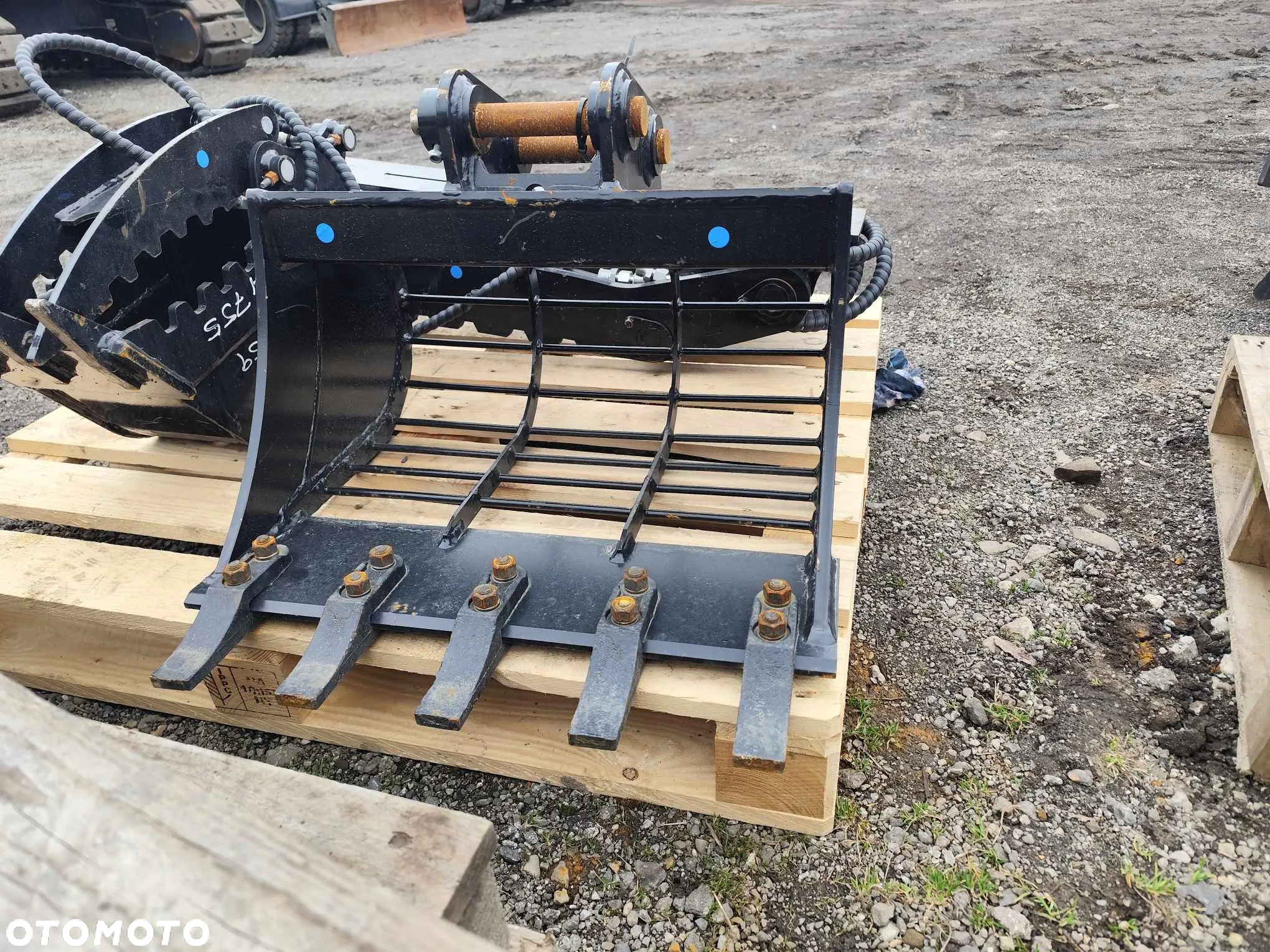 Łyżka szkieletowa ażurowa  przesiewowa przesiewająca sortująca 60cm fi30 do minikoparki NOWA - 2