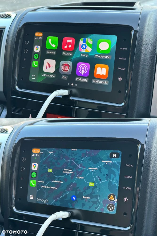 Fiat Ducato L4H2 Brygadowy 7 osób / Bogate wyposażenie / 2.3 POWER 160 KM / Wzmacniany Heavy / DMC 3500kg / Atrakcyjny wygląd / Salon PL / FV23% - 30