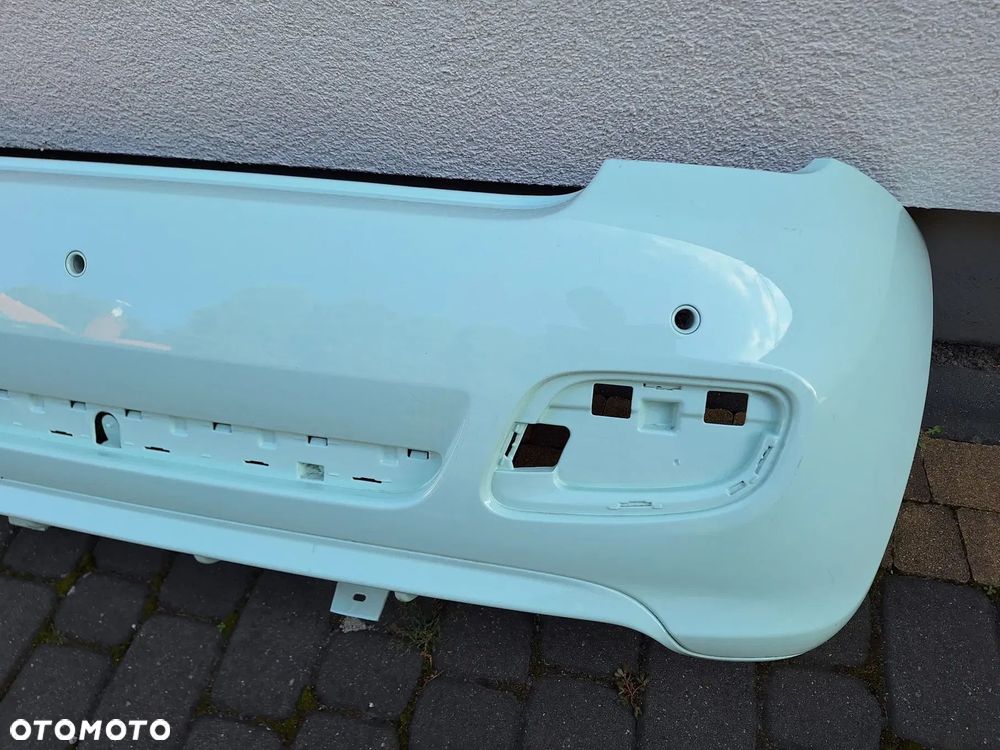 FIAT 500S 500 S SPORT 13-17 B.ŁADNY! CAŁY-NIE KLEJONY! ZDERZAK TYŁ TYLNY BEZ KRATKI KOLOR MIĘTOWY ORYG FIAT 735565271 WY - 8
