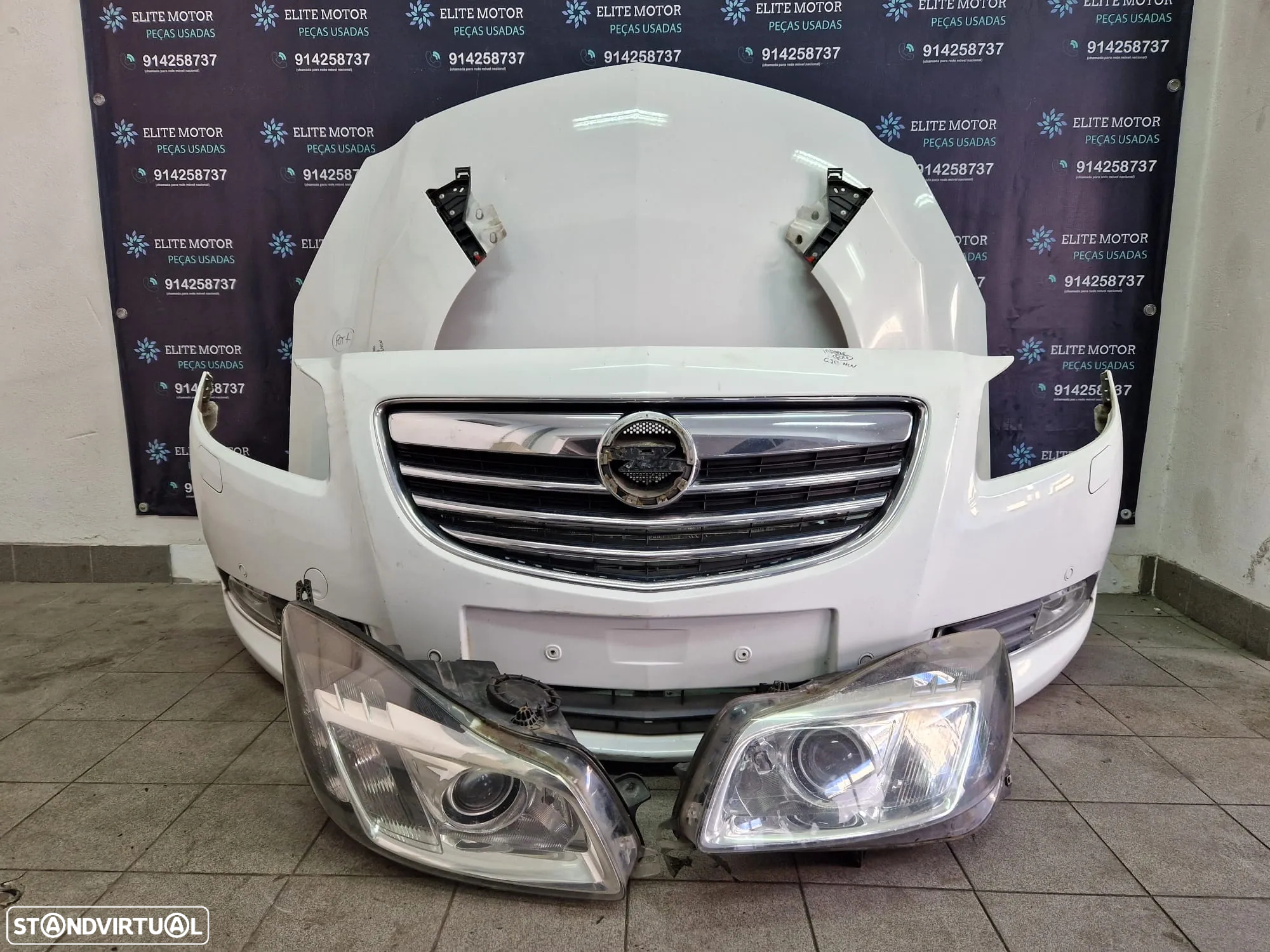 Frente completa usada OPEL INSIGNIA G09 SPORT XENON 2.0 CDTI capot parachoques guardalamas oticas radiadores - 3