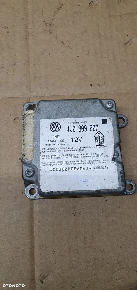 Moduł Sensor Airbag Poduszek VW Passat B5 1J0909607 - 2