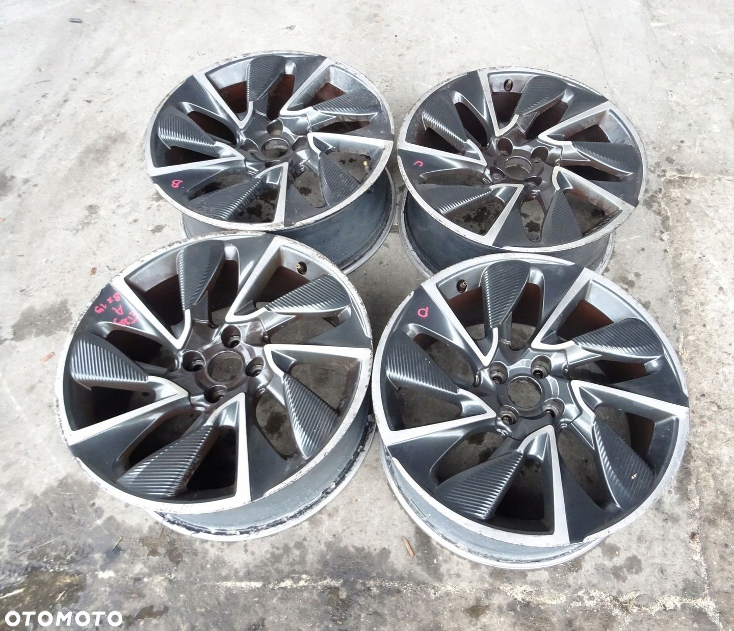 CITROEN DS4 FELGI ALUMINIOWE 19" 4X108 ET29 KOMPLET - 1
