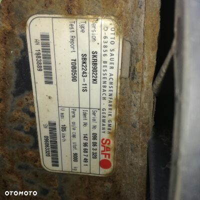 Oś naczepy Saf  Intrax wachacz skrb9022 w i inne - 4