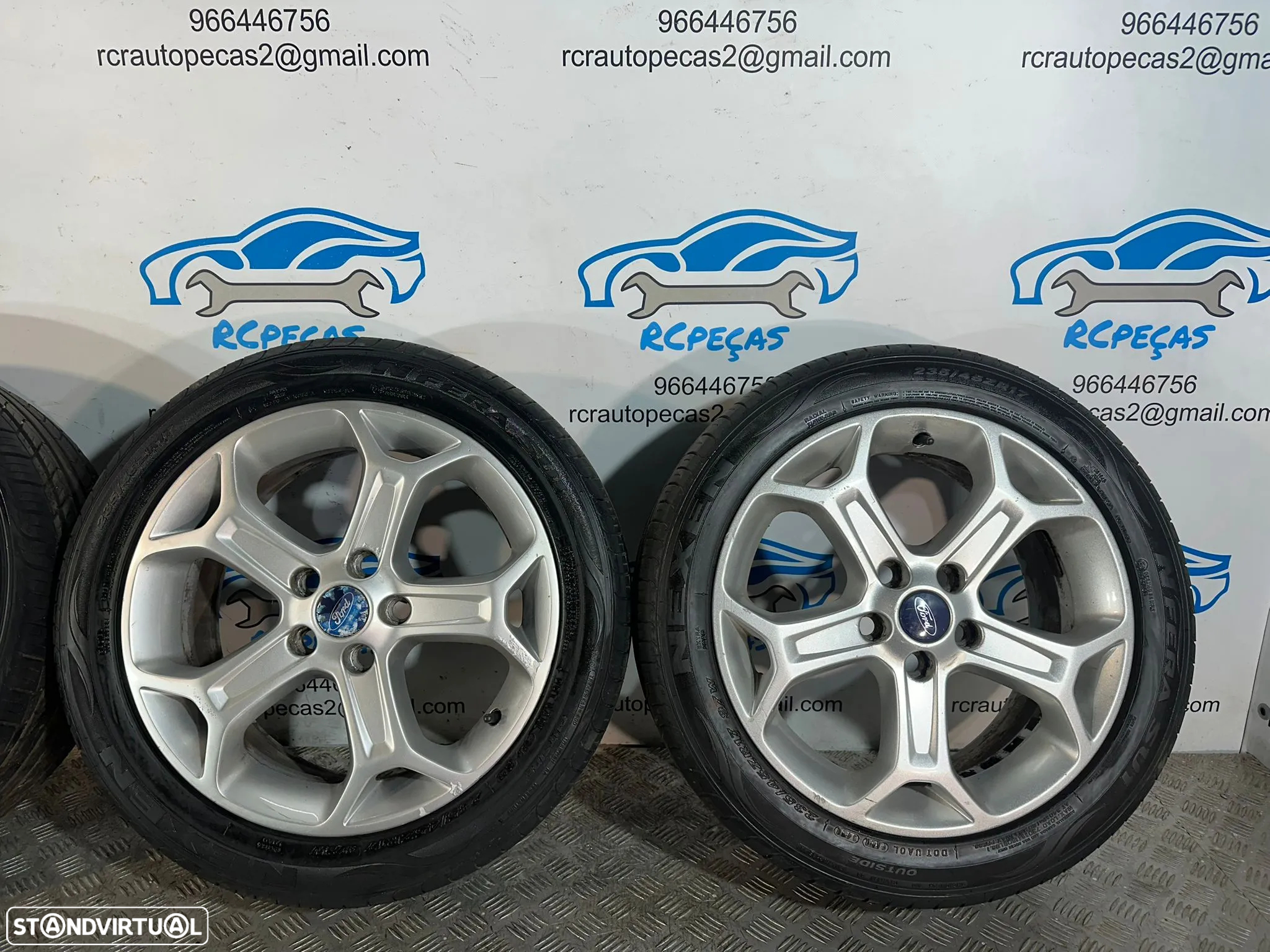 .Conjunto Jantes 17 Originais Ford 7S7J-1007-AA 5x108 7.5J ET55 - 5