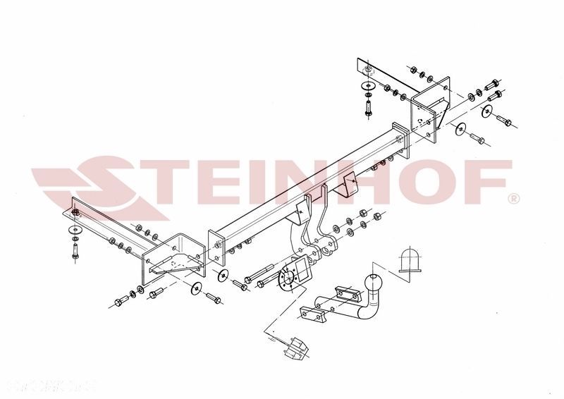Hak Holowniczy + MODUŁ 7PIN do Opel Corsa D 3/5 drzwi od 2006 do 2014 - 3