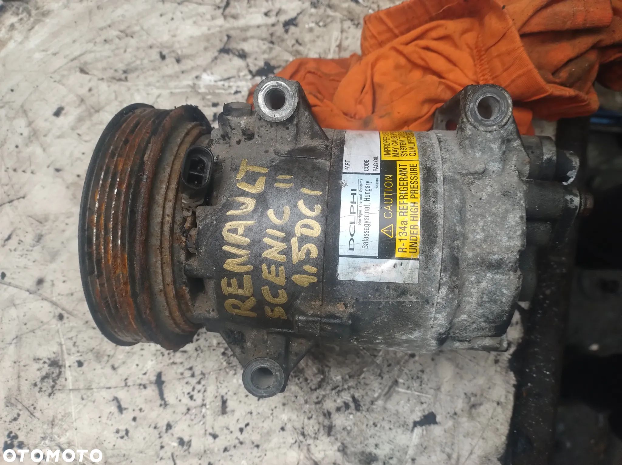 RENAULT 1,5DCI KANGOO clio II sprężarka klimatyzacji delphi - 1