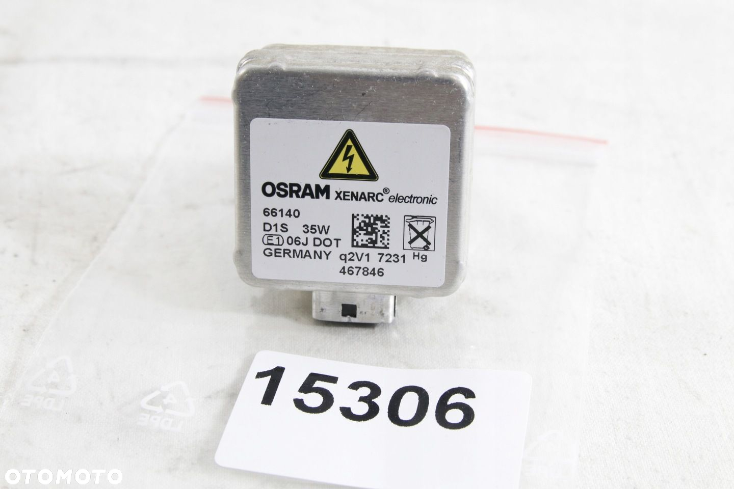 Żarówka Żarnik Palnik Xenon Używany Oryginał Osram Xenarc 66140 D1s 35w - 2