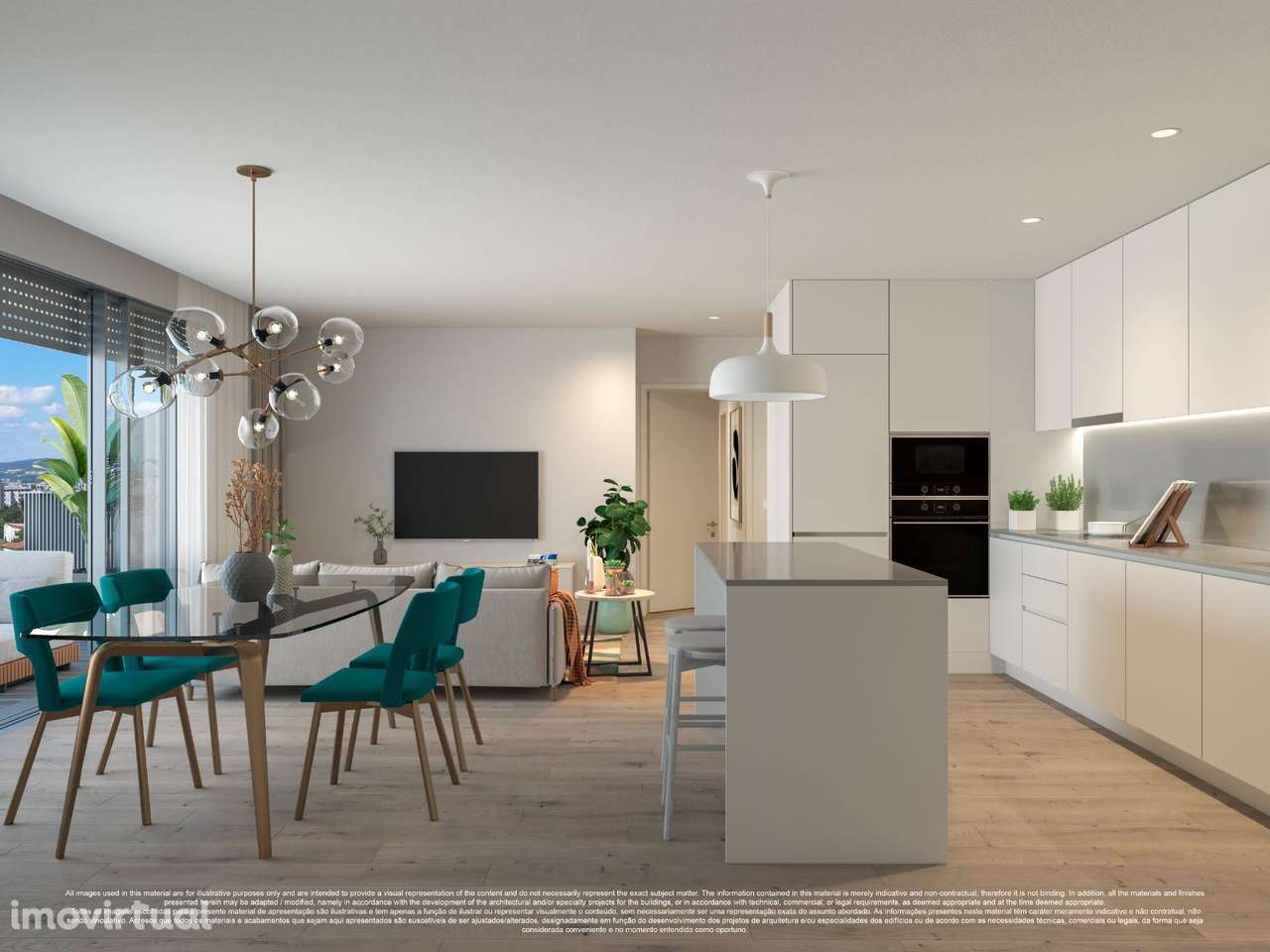 Apartamento T2 no Empreendimento Park View II – Vila Nova de Gaia - Grande imagem: 2/8